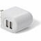 Add-On NEMA 1-15P TO 2XUSB 2.0 A M TO F ADPT CBL WHITE USAC22USB12WW - alternate 1