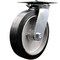 Service Caster 8 Inch Heavy Duty Top Plate Rubber on Aluminum Swivel Caster with Ball Bearing SCC-35S820-RAB - alternate 1
