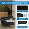 Office Star Products Arctic Loveseat, Black Faux Leather ARCT52-U65 - alternate 2