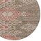 Homeroots 8' Brown And Terra Cotta Round Southwestern Washable Indoor Outdoor Area Rug 603535 - alternate 3