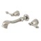 Kingston Brass Two-Handle Wall Mount Tub Faucet, Polished Nickel KS5026AL - alternate 1