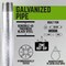 Ace Trading - Nipple STZ Industries 1 in. MIP each X 1 in. D MIP Galvanized Steel 2 in. L Nipple 301UP1X2 - alternate 2