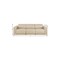 Homeroots 100" Beige Top Grain Leather Reclining Metal USB Sofa 720356 - alternate 2