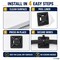 Kable Kontrol Adhesive Cable Tie Mounts, 1/2" Sq, UV Black Nylon, PK100 CT282 - alternate 2