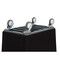 R&B Wire Products CubeTrucks, 493/4in, 34in, Black, 640lb 4620BLK-2+2 - alternate 2