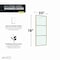 Anzzi 34 in. x 78 in. Fixed Frameless Shower Door in Brushed Gold w/ Tsunami Guard Tempered Clear Glass SD-AZFL06002BG - alternate 2