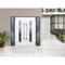 Vdomdoors Steel Double Doors Deux 5755 Gray Graphite 2 Sidelight Exterior Windows Stainless Inserts Single Mo DEUX5755DEXD-GRE-RH-W14+72+14 x H80 - alternate 2