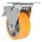 Vestil Polyurethane Swivel With Total Brake Caster 5 In. Diameter x 2 In. Width 990 lb Orange/Gray CST-VE-5X2PUA-SWTB - alternate 2
