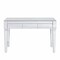 Homeroots 47" Silver Mirrored Writing Desk With Three Drawers 402022 - alternate 1