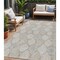 Homeroots 5' X 8' Taupe Beige And Khaki Floral Medallion Washable Indoor Outdoor Area Rug 614636 - alternate 1