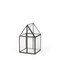 Homeroots 6" Black And Clear Glass And Metal Box 392580 - alternate 1