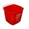 Purapail Utility Bucket 6 Quart, Red, Sanitizing Solution Pail, Sturdy HDPE, Sold by Each 96000 - alternate 2