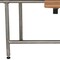 Homeroots 18" X 32" Brown Teak Rectangular Shower Bench With Legs 549359 - alternate 3