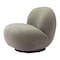 Homeroots 30" Khaki And Black Faux Shearling And Upholstered Slipper Chair 556452 - alternate 3