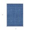 Homeroots 5' X 8' Blue And Ivory Geometric Washable Indoor Outdoor Area Rug 596178 - alternate 2