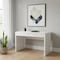 Homeroots 47" White Wood Sled Computer Desk 490007 - alternate 2