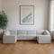 Homeroots 144in Gray Fabric Modular Wood Sofa 641868 - alternate 2