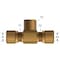 Gates Air Brake Branch Tee To Male Pipe Nylon Tubing Compression G32134-0604 - alternate 2