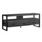 Homeroots 59in Black Cabinet Enclosed Storage TV Stand 332969 - alternate 1