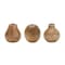 Homeroots Set of Three Natural Wood Bud Table Vases, 3PK 632599 - alternate 2