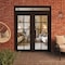 Vdomdoors Front Exterior Prehung Metal-Plastic Double Doors Clear Glass / MANUX 8100 Matte Black / Office Com MANUX8100DEXD-BLK-W72xH80+14-RH-I - alternate 2