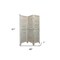 Homeroots 67" White Solid Wood Folding Three Panel Screen Room Divider 415075 - alternate 2