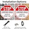 Signmission Stop Confined Space Enter by Permit, 10 inch X 10 inch, Aluminum Metal Signs, 2PK OC-A-2PACK-10-250 - alternate 2