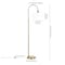 Homeroots 70" Brass Arched Floor Lamp With White Frosted Glass Drum Shade 523425 - alternate 2