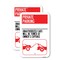 Signmission Private Parking - Unauthorized Cars Will Be Towed at Ow, 12'' X 18'', Heavy Gauge Aluminum, 2PK A-1218-2PACK-23268 - alternate 1