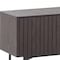 Homeroots 63in Dark Brown And Black Wood And Metal Open and Enclosed Storage TV Stand 473298 - alternate 2