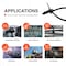 Tr Industrial Contractor Series Fir Tree Heat-Stabilized UV Black Cable Ties, 7in, Black, 100-Piece TR88420 - alternate 2