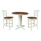 Whitewood Industries Rectangular Extension Dining Table W/ 2 Counter Height Stools, 36 in W, 36.1 in L, 48 in H, 3 K79-36RXT-23-S6172-2 - alternate 1