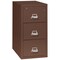 Fireking 3 Drawer, 1 Hr Fire & Impact Rated, Vertical, 31" depth Letter Brown 3-1831-CBR - alternate 1