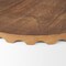 Homeroots Set of Two Natural Light Brown Round Wood Handmade Serving Trays 609085 - alternate 2
