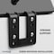 Kable Kontrol Outlet Strip, USB, 4 USB/3 Outlet(s) 4.9 ft., White KK-EC-BK - alternate 2