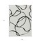 Homeroots 9' X 12' White And Black Abstract Washable Indoor Outdoor Area Rug 597533 - alternate 1