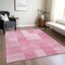 Homeroots 3' X 5' Pink And Blush Striped Washable Indoor Outdoor Area Rug 581659 - alternate 2