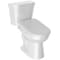 Anzzi Rev 12in 2pc 1.28 GPF Siphon Round Ceramic Toilet, White Electric Bidet Seat, ADA height Included TL-AZ071-EB106U - alternate 2