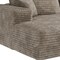 Homeroots 107" Camel Corduroy Modular Compression Foam Sofa With Toss Pillows 712962 - alternate 2