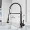 Vigo Edison Single Handle Pull-Down Sprayer Kitchen Faucet in Graphite Black VG02001GB - alternate 2