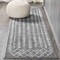 Jonathan Y Ziri Moroccan Geometric Gray/Cream 2 ft. x 8 ft. Runner Rug MOH210B-28 - alternate 1