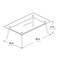Office Star Products Brooklyn  Glass Top Coffee Table, Glass/Brushed Nickel Finish MG1242S-NB - alternate 2