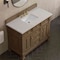 James Martin Vanities Brookfield 48" Single Vanity, Pecan, w/ 3 CM Siberian Silestone Top 547-V48-PCN-3SFR - alternate 2