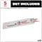 Milwaukee Tool 6" 14 TPI The Torch SAWZALL Blades (5 Pk) 48-00-5782 - alternate 2