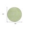 Homeroots 8' Artichoke Green Mint Green And Ivory Round Floral Washable Indoor Outdoor Area Rug 582316 - alternate 2