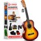 Pyle Beginner Acoustic Guitar Kit, 4/4 Full Size All Wood Instrument with Full Accessory Kit, Picks PGACLS90BB - alternate 1