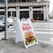Signmission The Best Burgers In Town!, A-Frame & 2 Decals Installed, Heavy-Duty Plastic Frame SBHD-D-2436-The Best Burgers In Town! - alternate 2