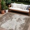 Homeroots 9' X 12' Brown And Beige Abstract Washable Indoor Outdoor Area Rug 599470 - alternate 1
