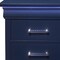 Homeroots 24" Blue Wood Lighted Two Drawer Nightstand 482397 - alternate 2