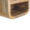 Homeroots 8" Beige Solid Wood Square One Drawer Nightstand 651549 - alternate 2